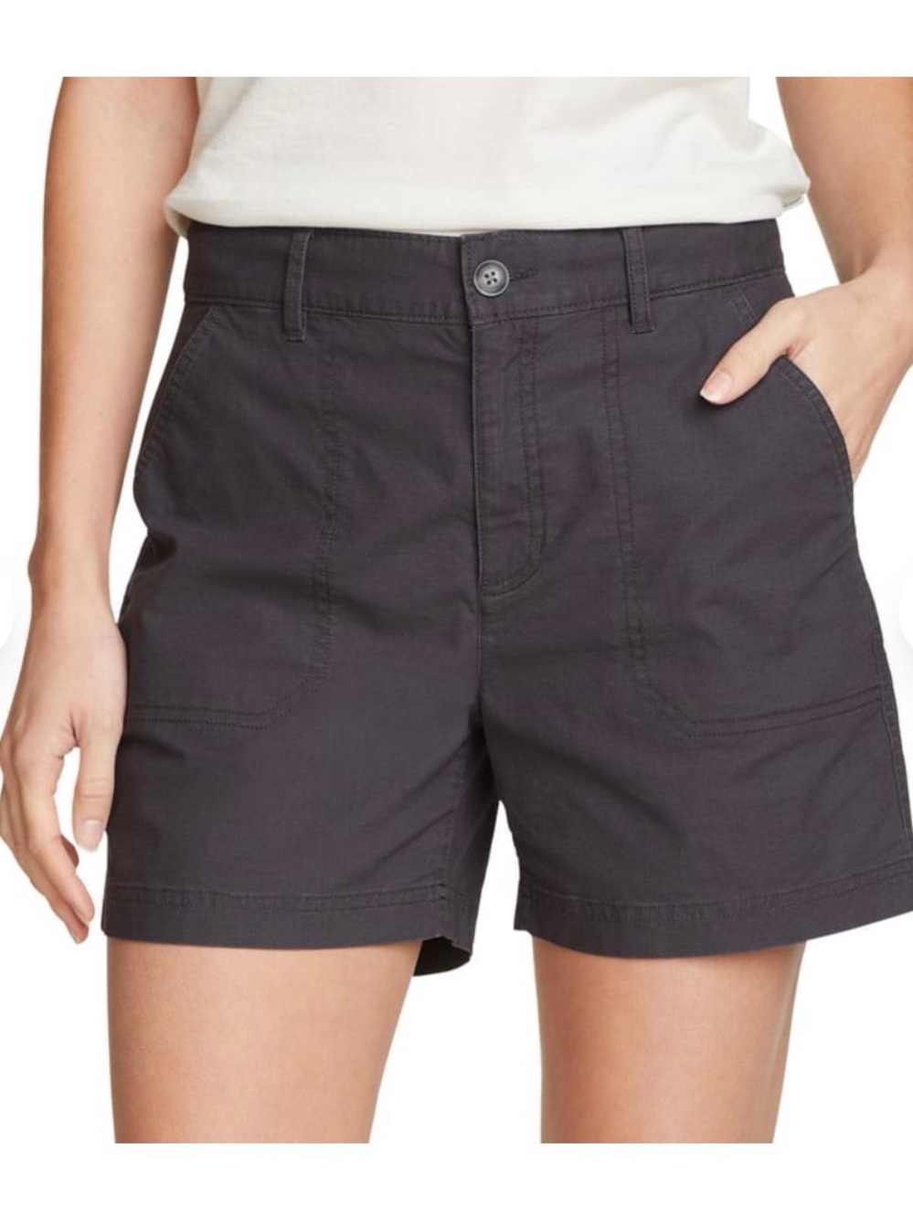Eddie Bauer Women's Black Utility Shorts